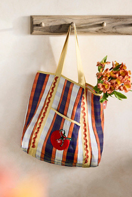 Tomato Embroidery Recycled Tote | Terrain