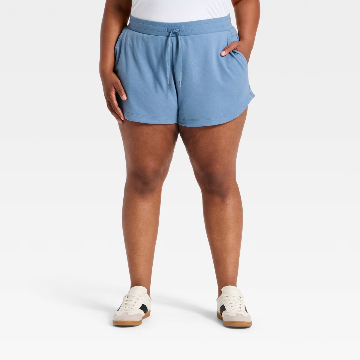 Women's Active Comfort French Terry High-Rise Shorts - All In Motion™ | Target