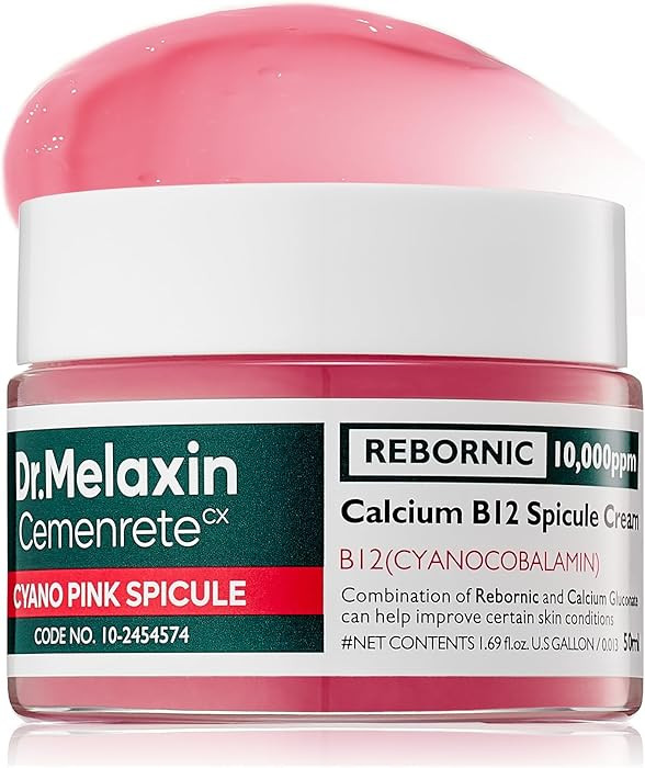 Dr.Melaxin Cemenrete Cyano Pink Spicule Cream with Calcium, Vitamin B12 for under eyes skin, Dark... | Amazon (US)