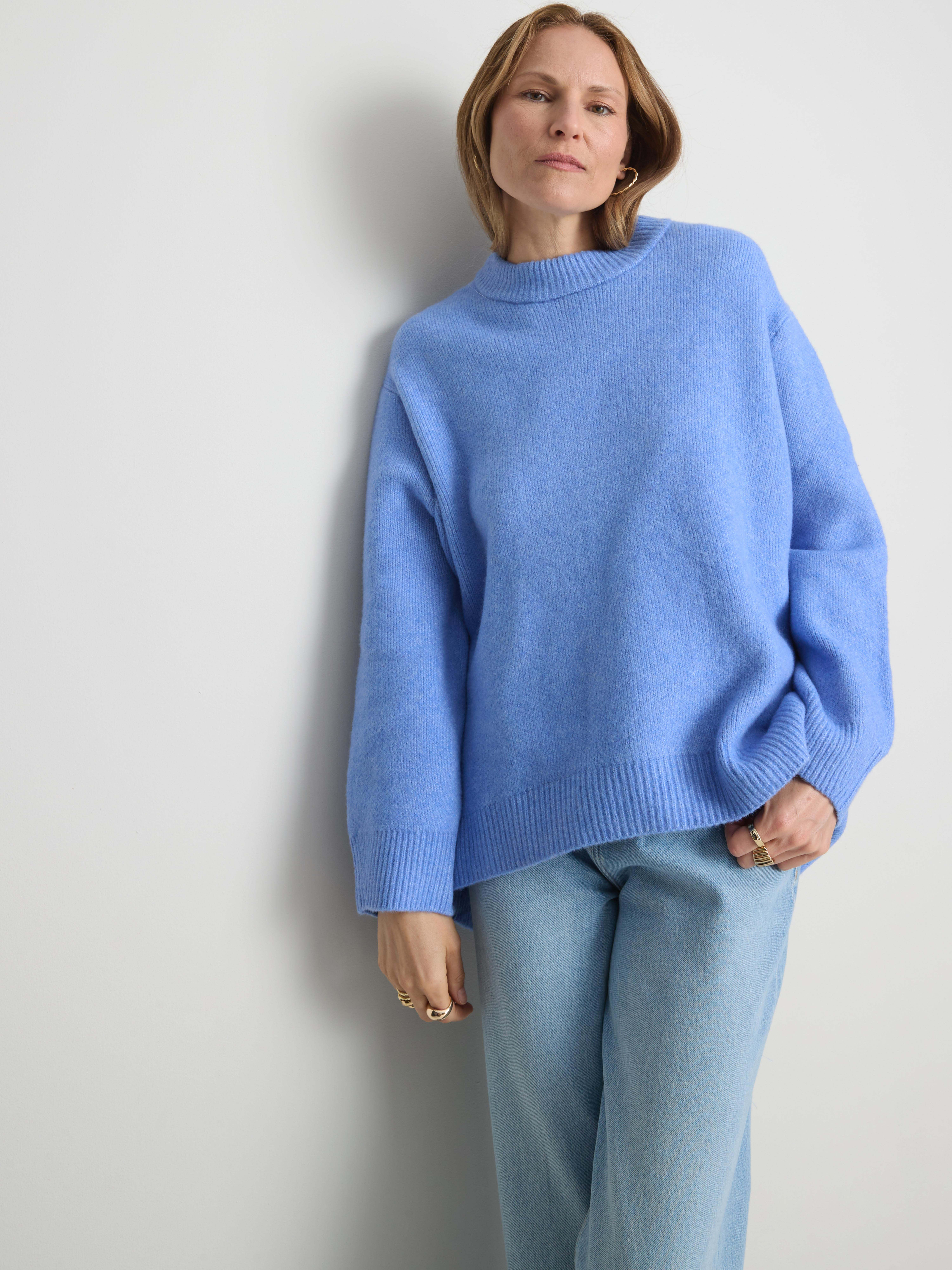 Wool Blend Oversized Crew Neck Jumper | Primark UK