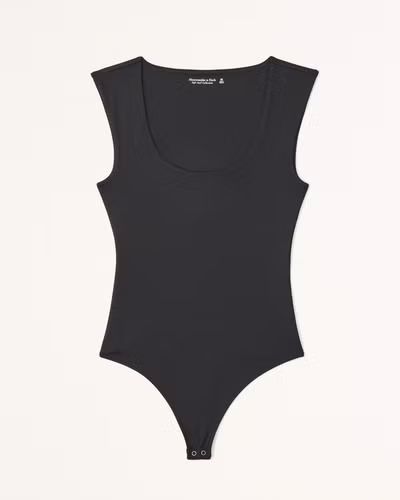 Sleek Seamless Fabric Cap Sleeve Bodysuit | Abercrombie & Fitch (UK)