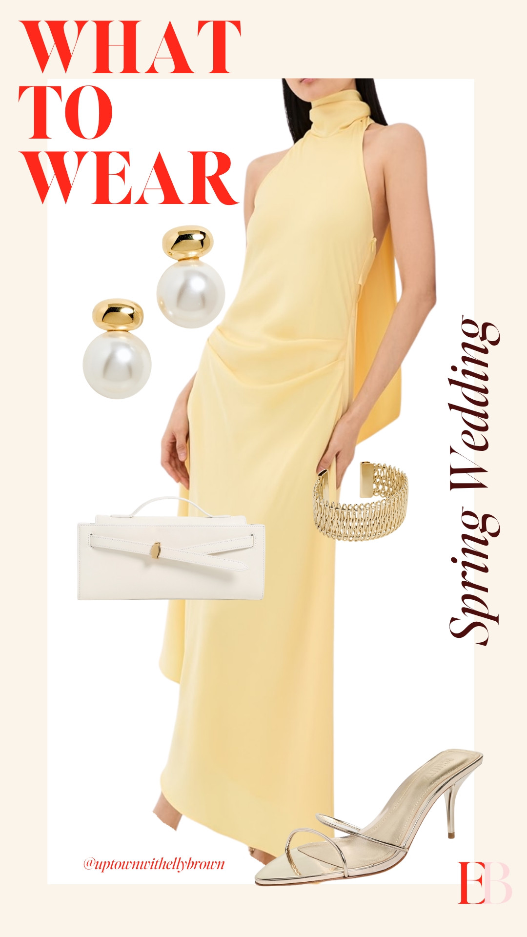 Spring Wedding Outfit Idea With Shopbop Finds That’s Feminine, Flowy, and Effortless. 

 #shopbop #wedding #butteryellow #gold #LTKootd #LTKSeasonal