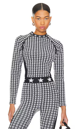 Goldbergh Starlet Baselayer Top in Black & White. - size L/XL | Revolve Clothing (Global)