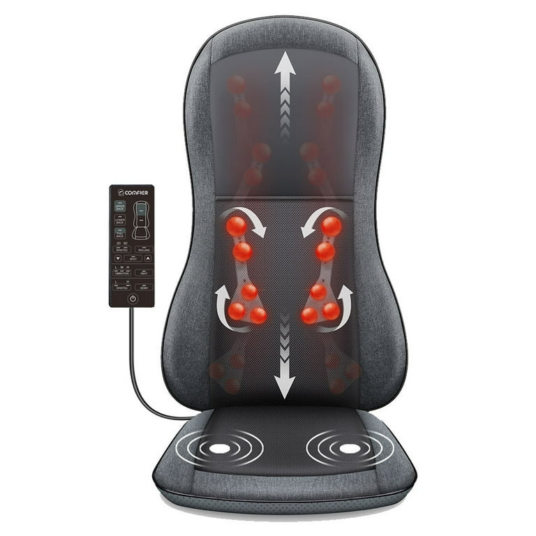 Comfier Shiatsu Back Massager with Heat 10 Massage Nodes Massage Chair Pad 2D/3D Seat Cushion Mas... | Walmart (US)
