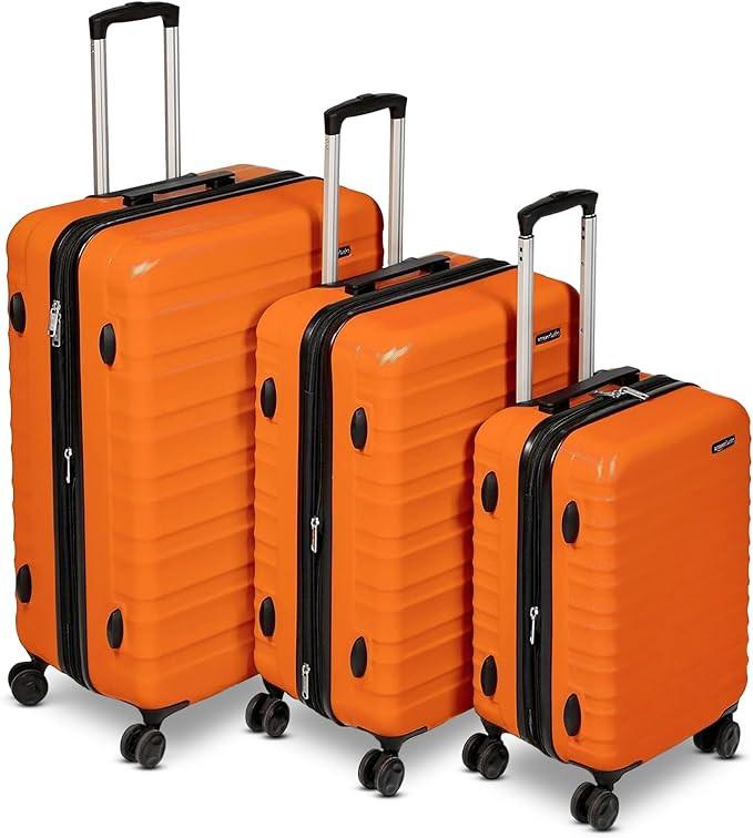Amazon Basics 3-Piece Set (21", 26", 30"), Hardshell Suitcases With Wheels, Expandable For Up to ... | Amazon (US)