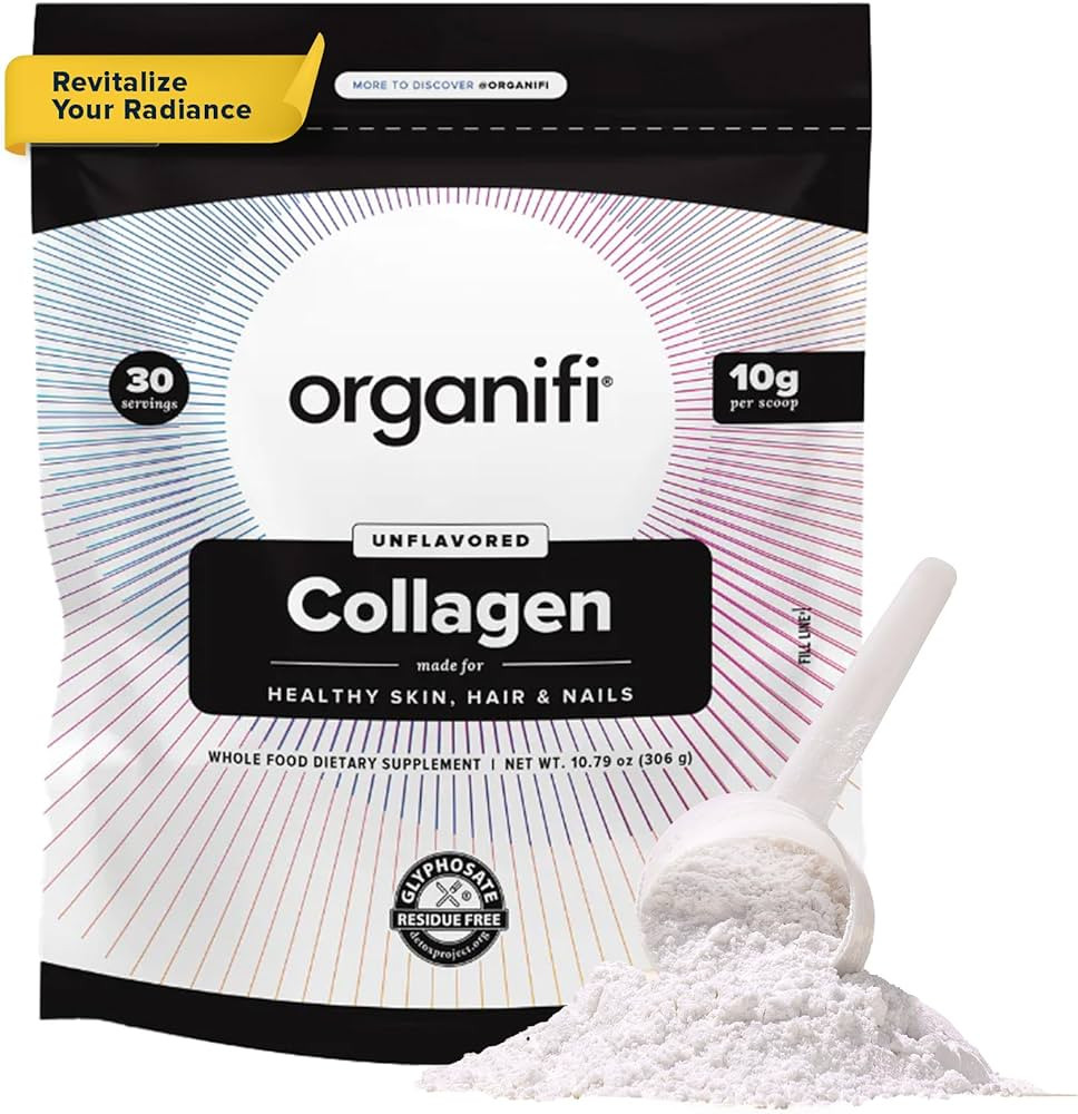 Organifi Collagen Powder - Fuller Hair, Stronger Nails, and Radiant Skin - Replenish and Rebuild ... | Amazon (US)