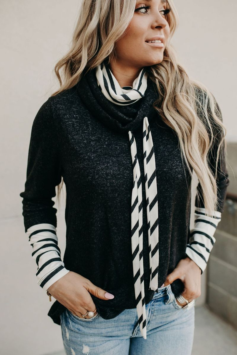 Callie Mock Neck Top | Mindy Mae's Market