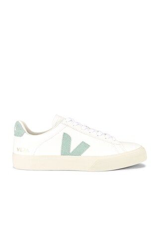 Veja Campo Sneaker in Extra White & Matcha from Revolve.com | Revolve Clothing (Global)