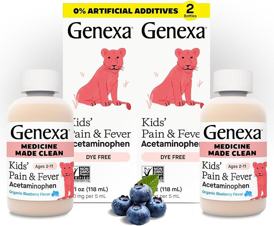 Genexa Children's Clean Acetaminophen | Pediatrician Preferred Ingredients | Pain & Fever Reducer... | Amazon (US)