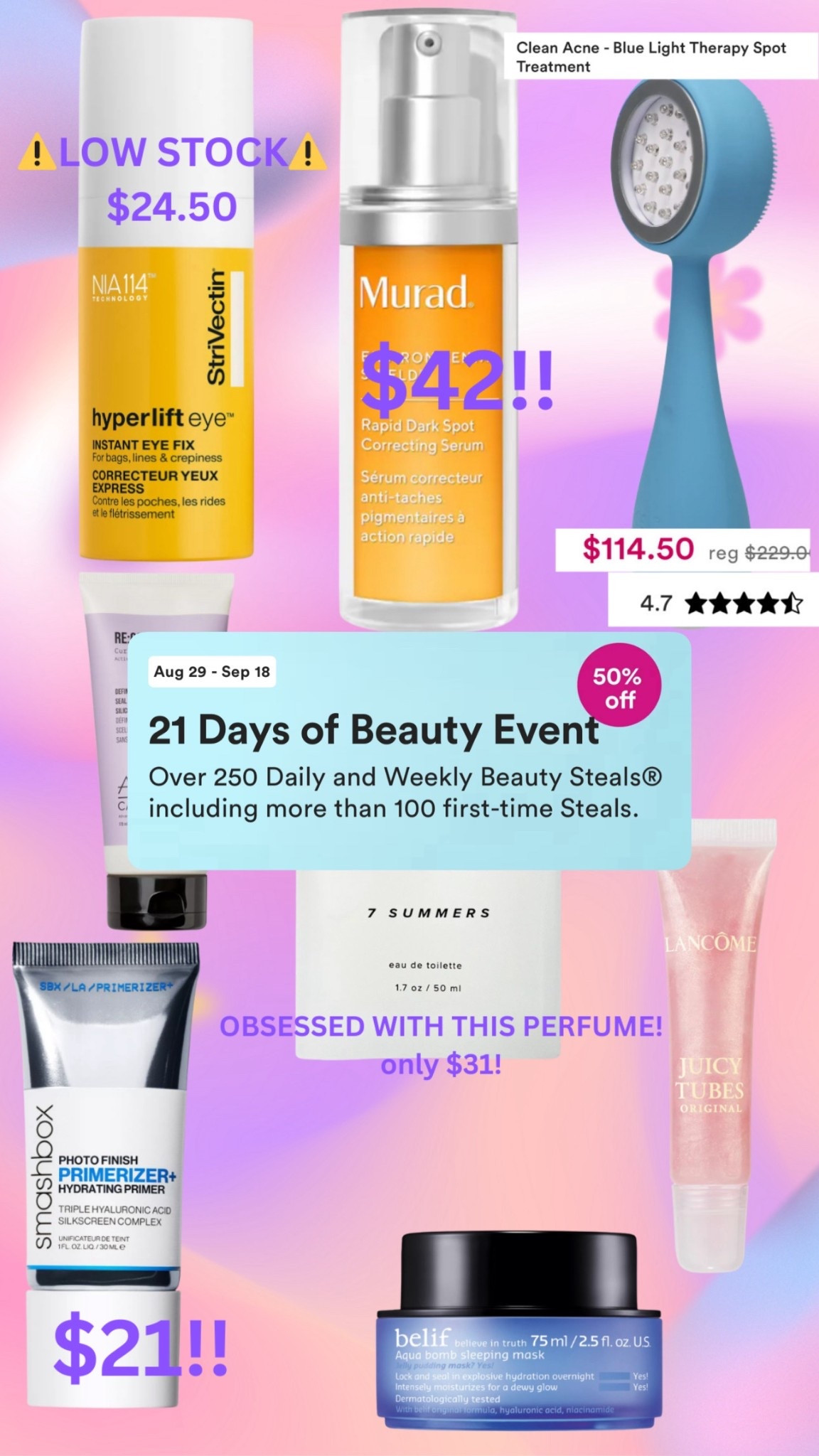 Another day of beauty deals at Ulta!! I cannot believe the PMD, Murad, and Dime perfume are apart of the sale!

#LTKSaleAlert #LTKFindsUnder100 #LTKBeauty