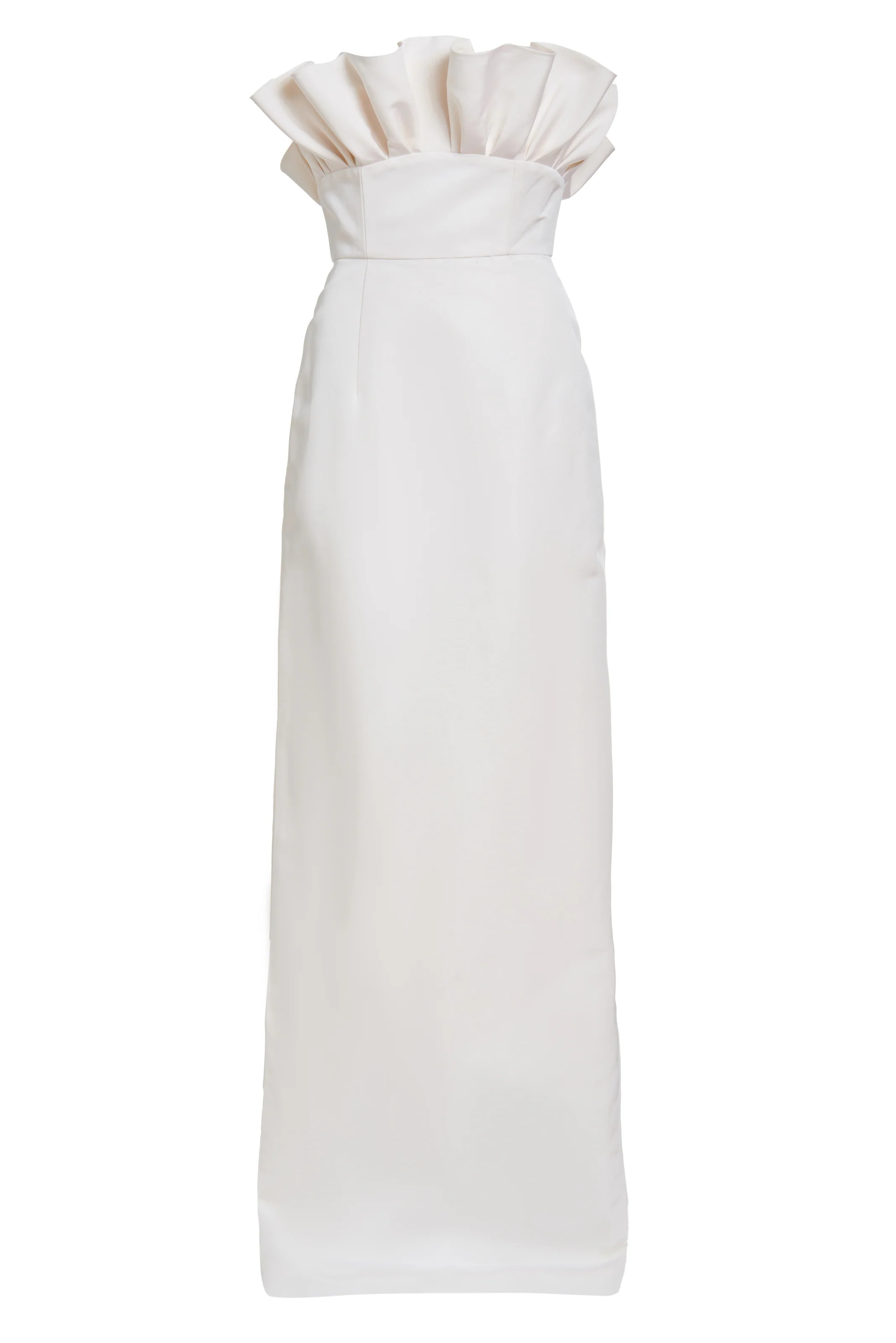 Demetra Off-White Silk Gown | Markarian
