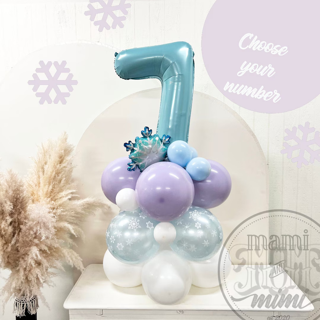 Frozen Winter Wonderland Balloon Sculpture DIY Kit, Winter Ice Princess Balloon Birthday Party Mi... | Etsy (US)