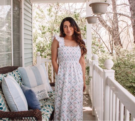 Beautiful Hill House home Eli nap dress, adorable dress for every day where or to dress up also. I love the fit of this and the ADORABLE sleeves that fan out for an extra detail. Cute grand millennial, coastal, grandmother aesthetic vibes.

#LTKwedding #LTKstyletip #LTKSeasonal