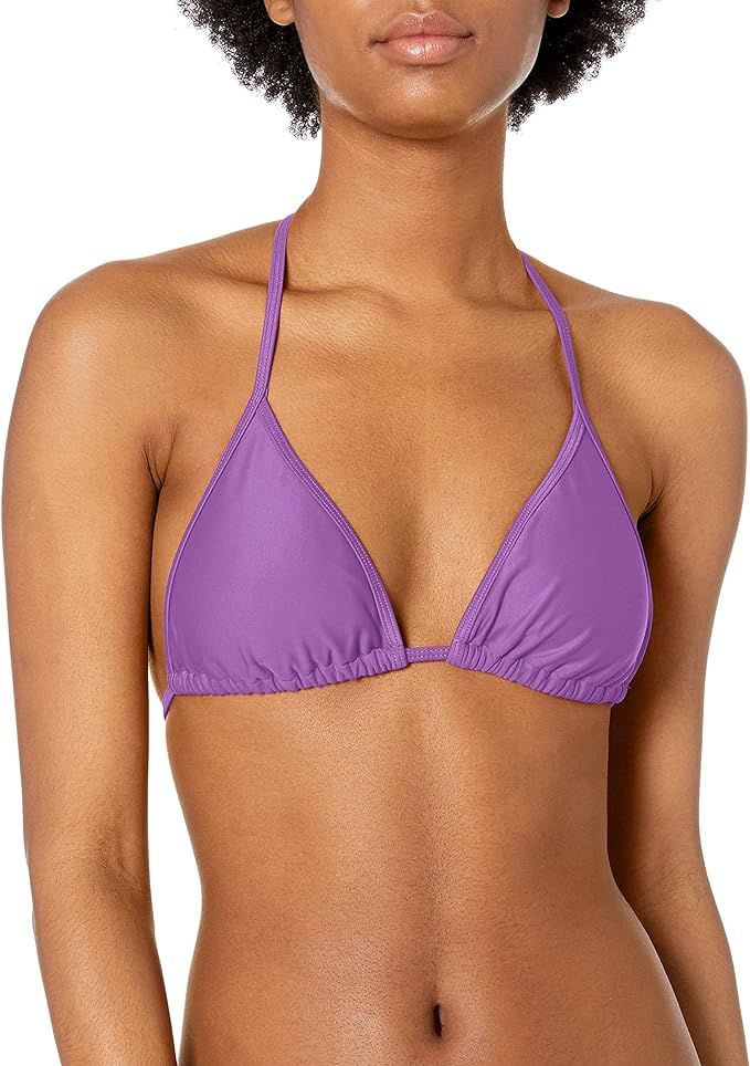 Body Glove Women's Smoothies DITA Solid Triangle Slider Bikini Top Swimsuit | Amazon (US)