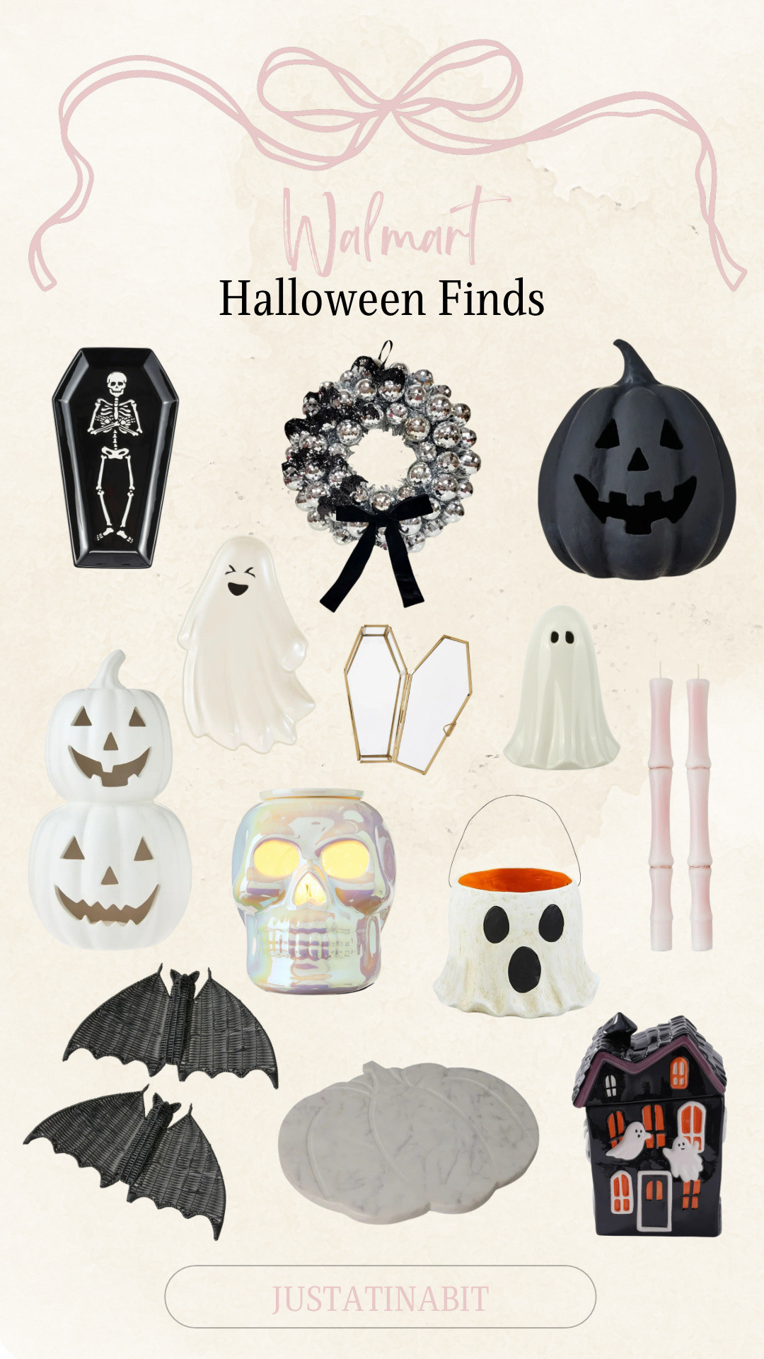 Walmart  Halloween Finds! 

Disco Ball and Bats Wreath, Woven Bat Tabletop Decor, Ceramic Skull Electric Wax Warmer,  Light Up Ceramic Ghost, Glass & Steel Coffin Tabletop Decor, Ghost Bucket, Pumpkin Marble Serveboard, pumpkins, tray, Bleeding Taper Candles, cookie jar


#LTKHome #LTKFindsUnder50 #LTKSeasonal