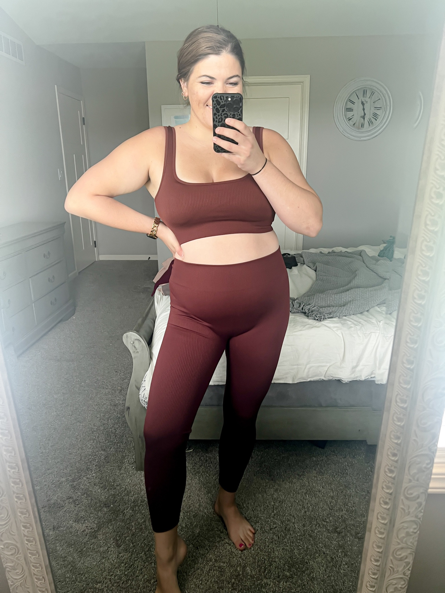 Two piece athletic set from amazon size xl
Leggings and sports bra set / athletic set / midsize / size 12 / workout set 

#LTKfit #LTKunder50 #LTKcurves
