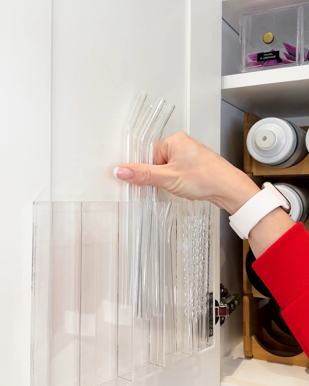 This is how we organize our reusable straws in our drink cupboard! #proteinstation #proteindrink #straws #kitchenorganization #organizer

#LTKHome #LTKKids #LTKFamily