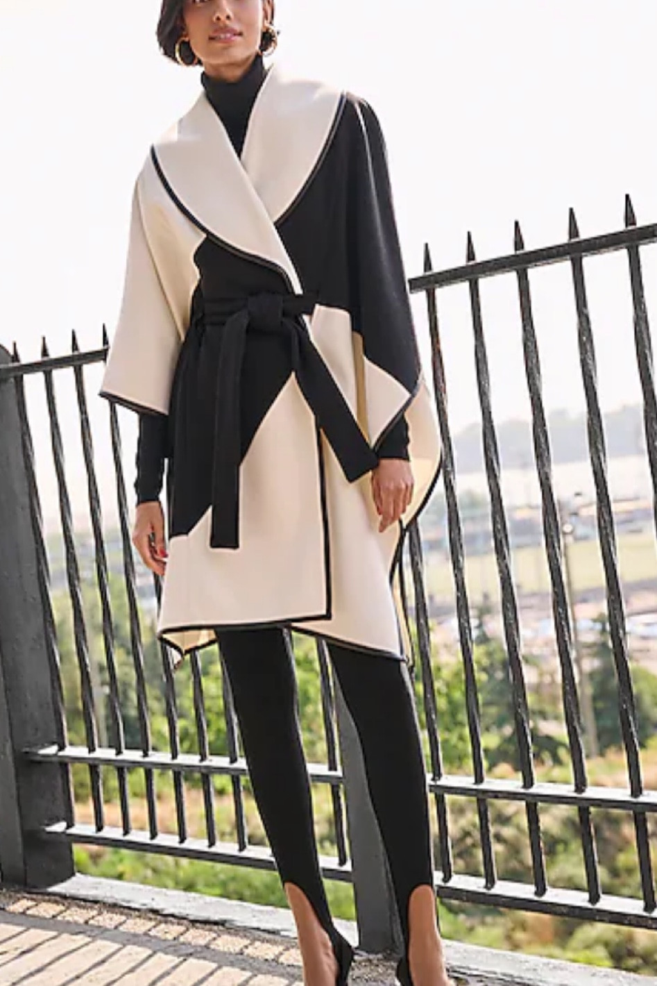 Block pattern poncho coat for staying toasty this winter from express

#LTKSeasonal #LTKHoliday #LTKstyletip