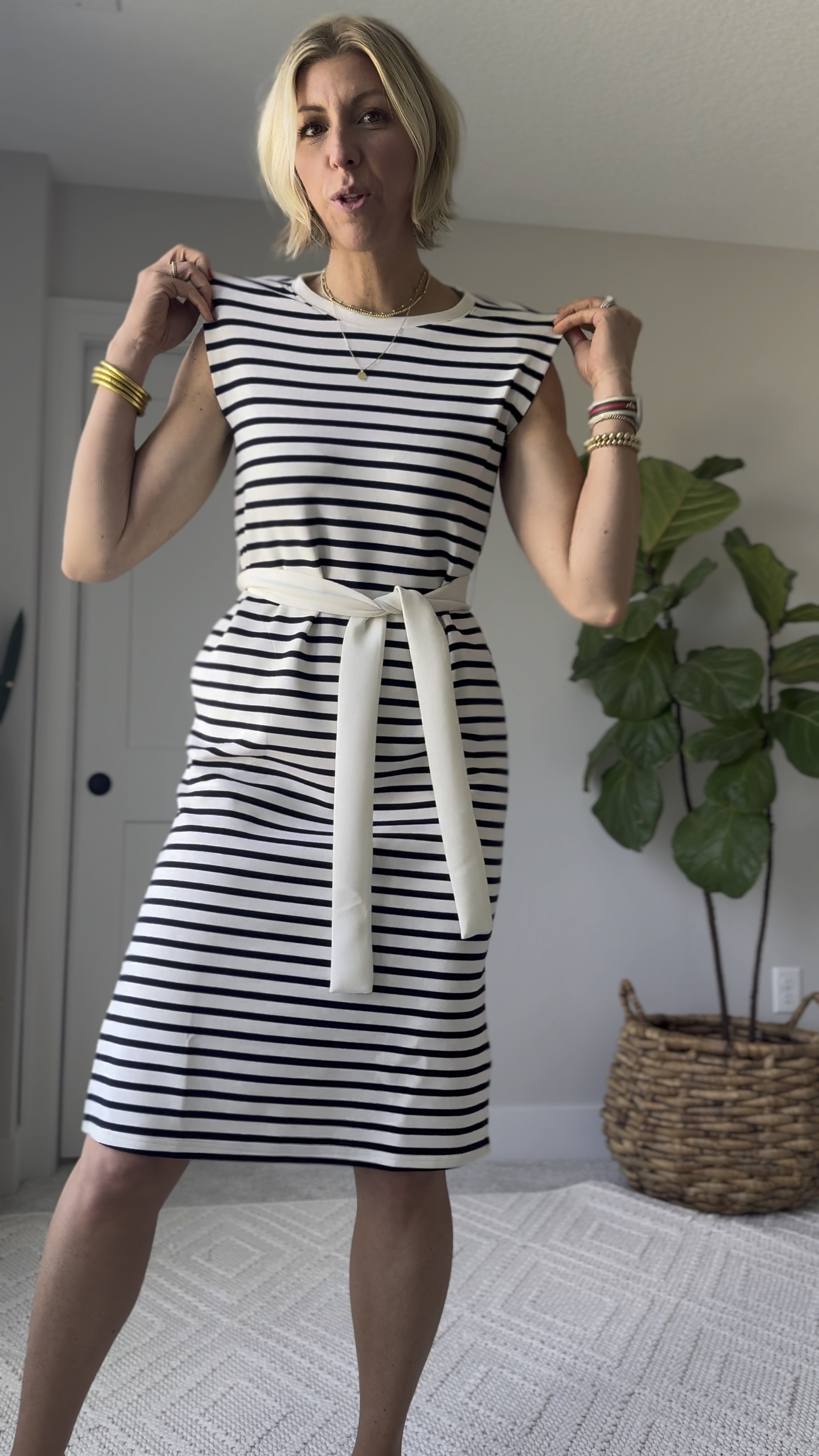 The perfect every occasion dress for summer! It’s so comfy & easy to dress up or down.

wearing my true to size small, I am 5’10” for height reference 

Use code: earlysummer at checkout for 40% off!! 

#LTKActive #LTKOver40 #LTKVideo