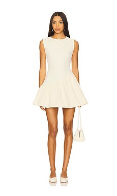 ALL THE WAYS Pia Mini Dress in Cream from Revolve.com | Revolve Clothing (Global)