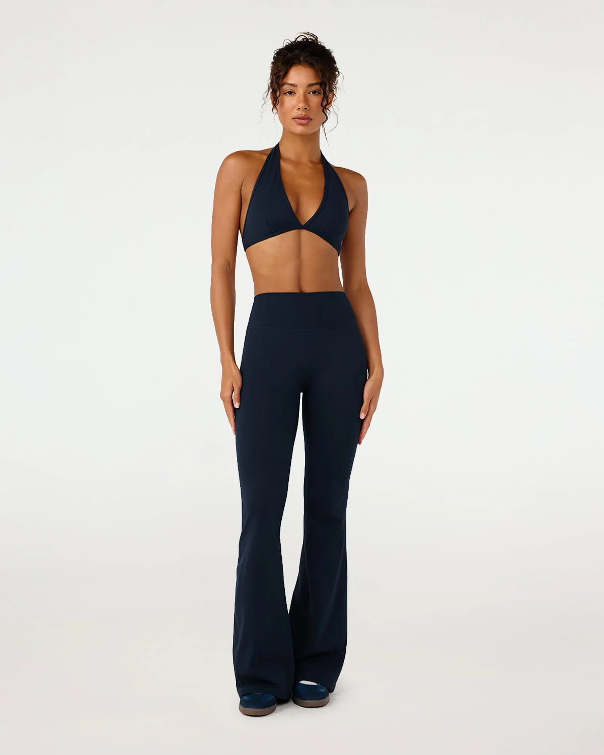 Form Invisible Scrunch Flare Leggings | Deep Navy | Crop Shop Boutique US