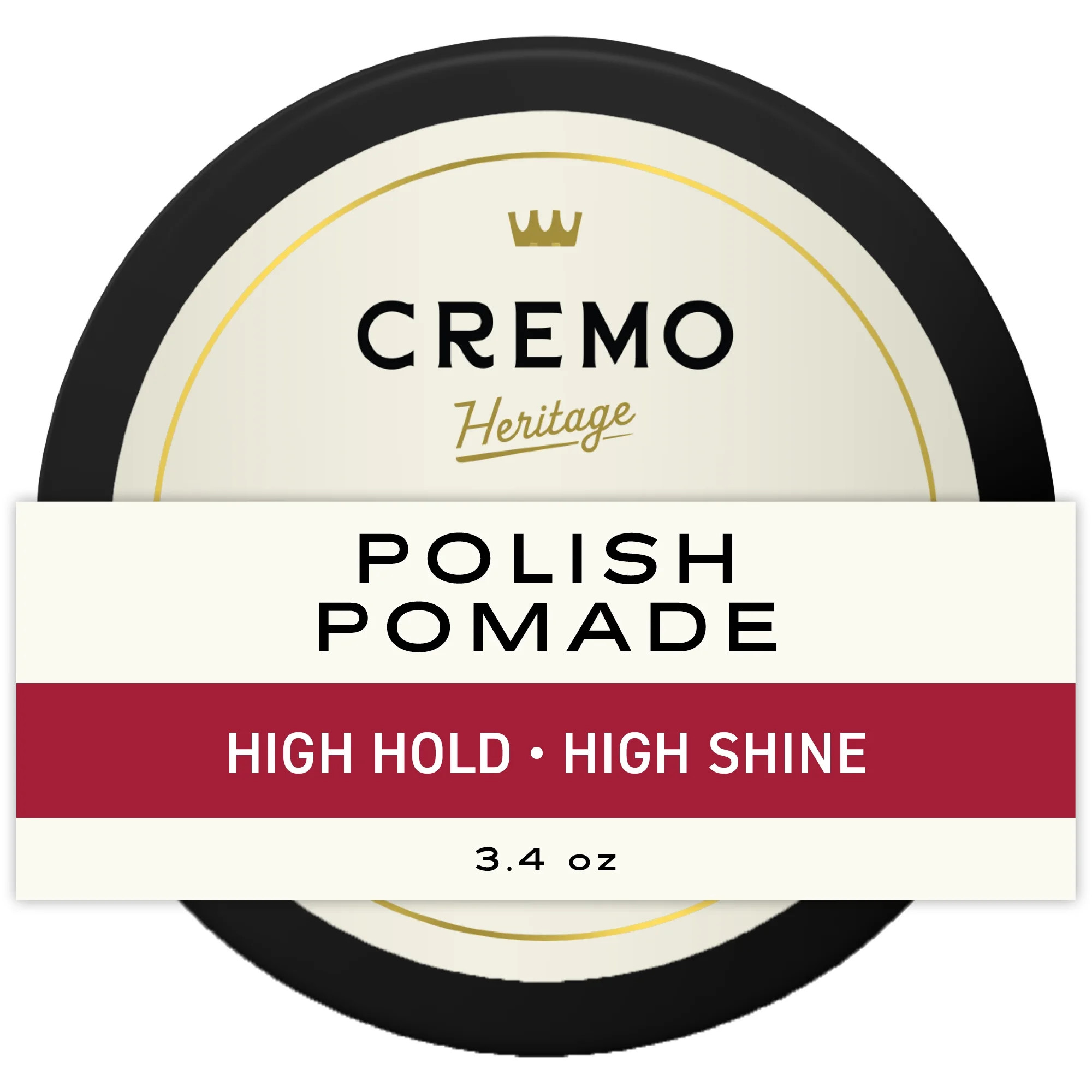 Cremo Barber Grade Hair Styling Pomade for Men, High Hold, High Shine 3.4oz | Walmart (US)