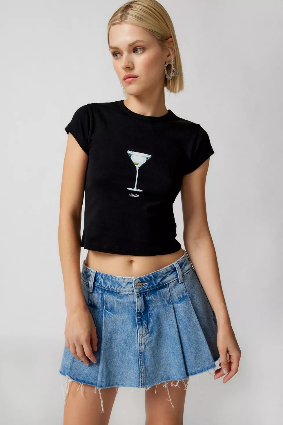 Martini Cocktail Baby Tee | Urban Outfitters (US and RoW)