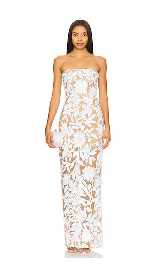 Bronx and Banco Dahlia Maxi Dress in White. - size M | Revolve Clothing (Global)