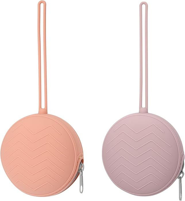 2 Pack Silicone Pacifier Holder Case, BPA-Free Silicone Newborn Pacifier Holder for Baby Boys & G... | Amazon (US)