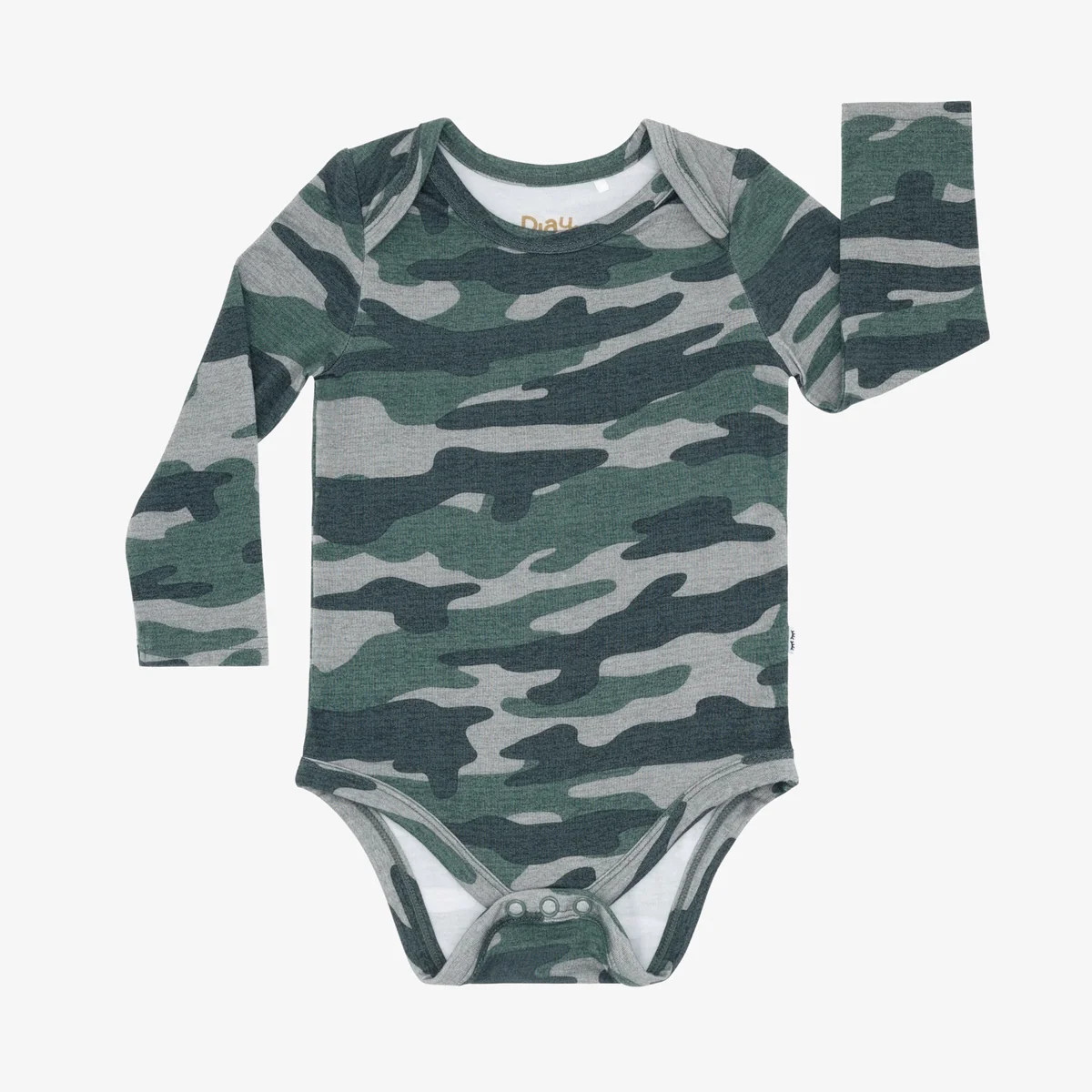 Vintage Camo Long Sleeve Bodysuit | Little Sleepies