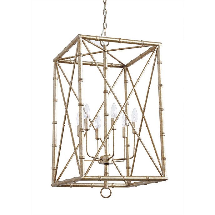 Bamboo Rectangular Pendant | Ballard Designs, Inc.