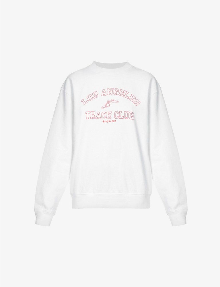 Track Club logo-print cotton-blend sweatshirt | Selfridges