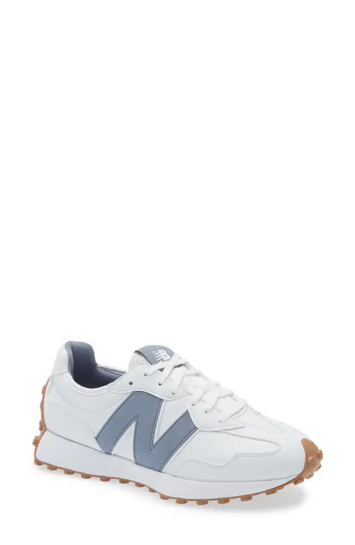New Balance 327 Waterproof Spikeless Golf Shoe in White/blue at Nordstrom, Size 6.5 | Nordstrom