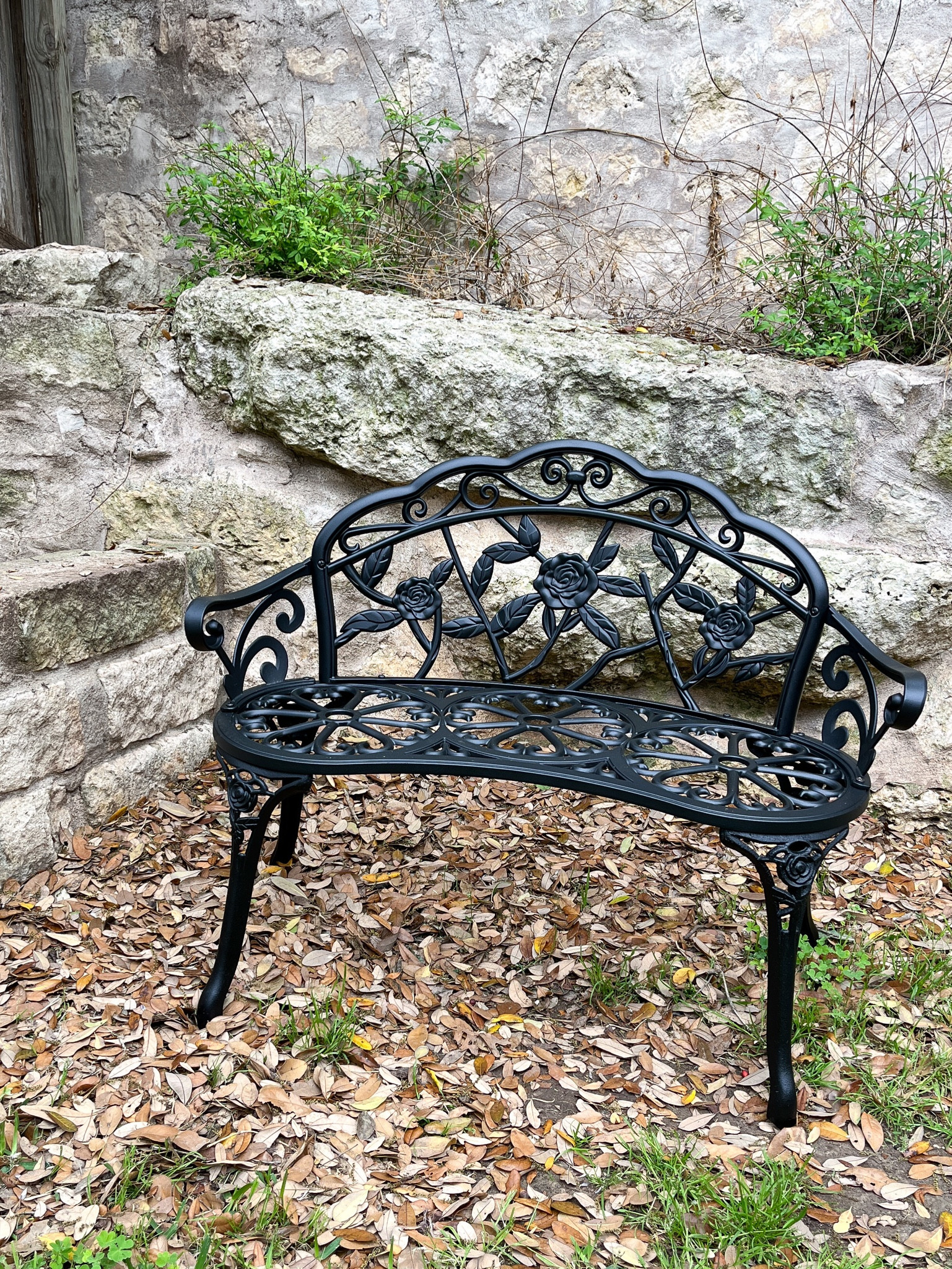 Vintage inspired outdoor bench with rose detail
Outdoor furniture 

#LTKfindsunder100 #LTKhome #LTKSeasonal