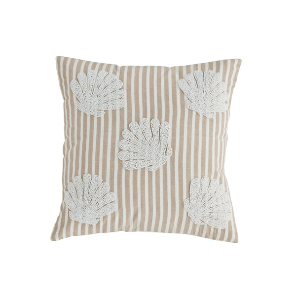 Shell Beaded Pillow | Mud Pie