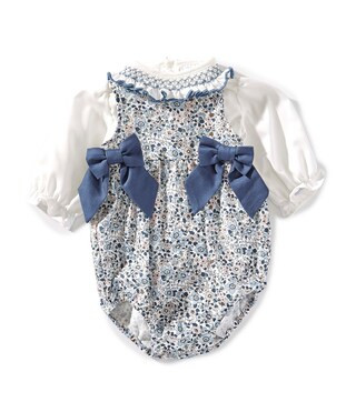 Baby Girls Side-Tie Floral Bubble and long Sleeve Top Set | Dillard's