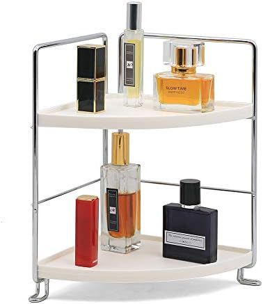 Amazon.com: 2-Tier Bathroom Countertop Organizer - Vanity Tray Cosmetic & Makeup Storage- Kitchen... | Amazon (US)