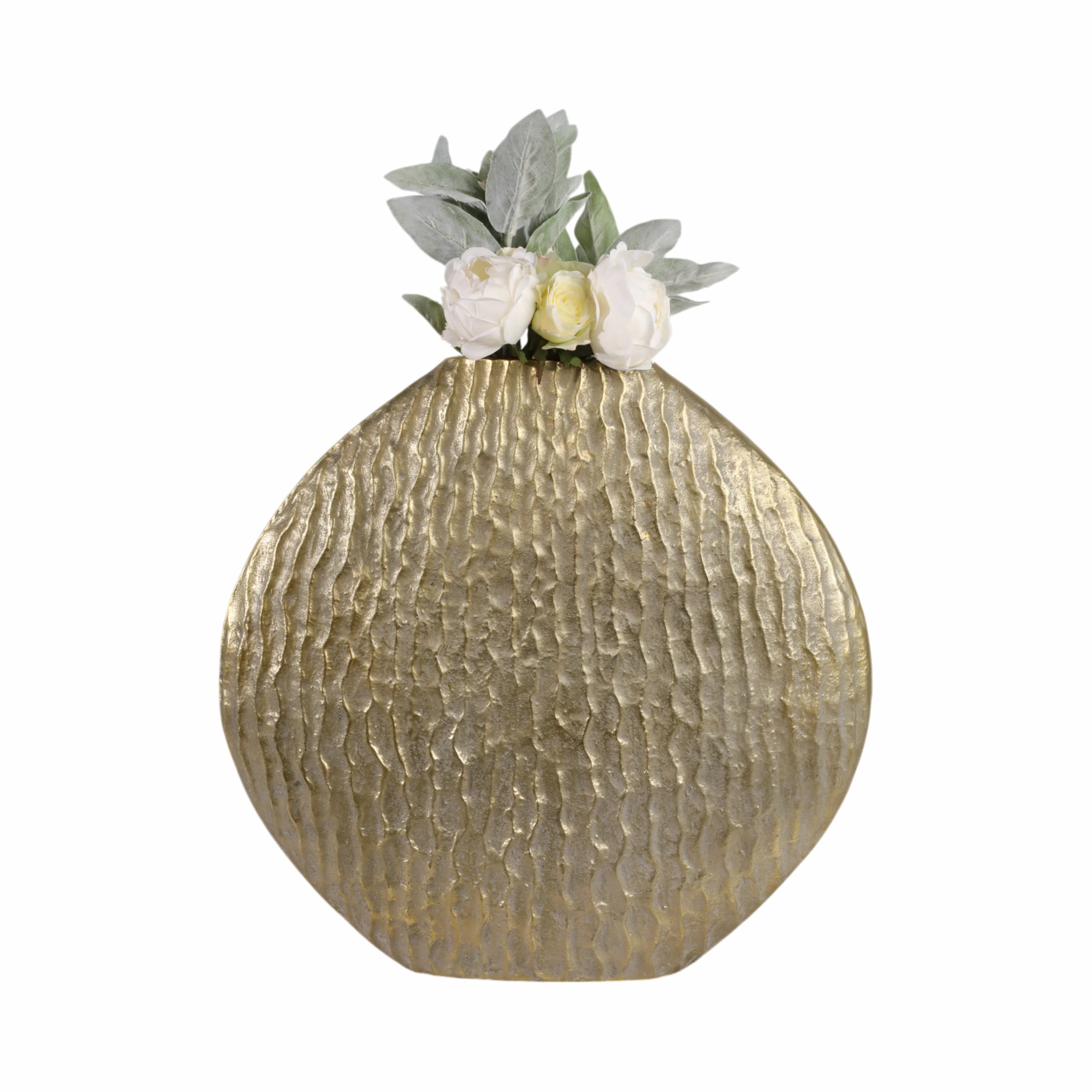 AllModern Antwerp Metal Vase, Gold, Perfect for Discerning Decorators & Reviews | Wayfair | Wayfair North America