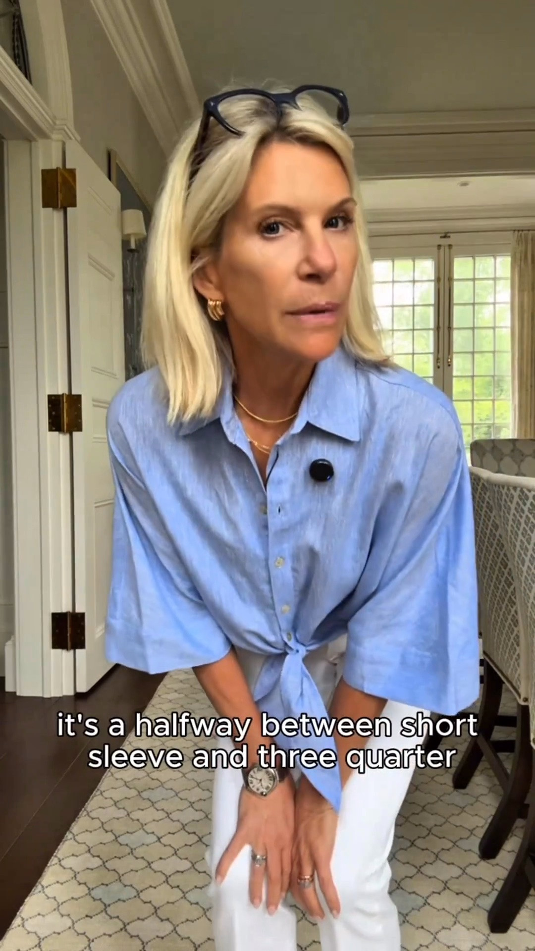 This tie-front linen shirt is one of my favorite summer wardrobe staples because it creates a polished look without having to tuck anything in. The relaxed fit and lightweight linen make it perfect for warm days, and it pairs effortlessly with white jeans, linen pants, denim shorts, or skirts.

It’s the kind of top you’ll reach for again and again when you want to look put together with minimal effort.

❤️ Heart = Support my posts
📌 Save = Outfit inspiration for later
🛍️ Follow me on LTK for more effortless everyday style.

#LTKootd #LTKSeasonal #LTKOver40