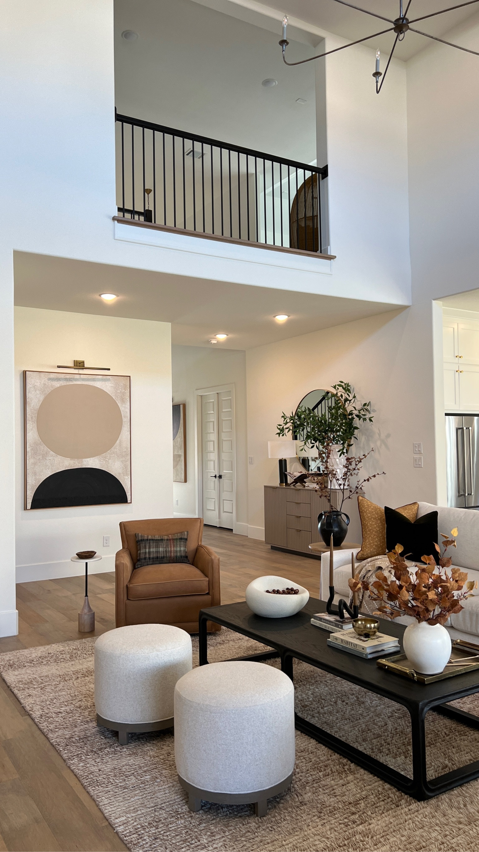 Fall great room vibes!  The textures and layers create the coziness that’s necessary for enjoying the season!
#fallhomedecor #organicmoderndecor

#LTKhome