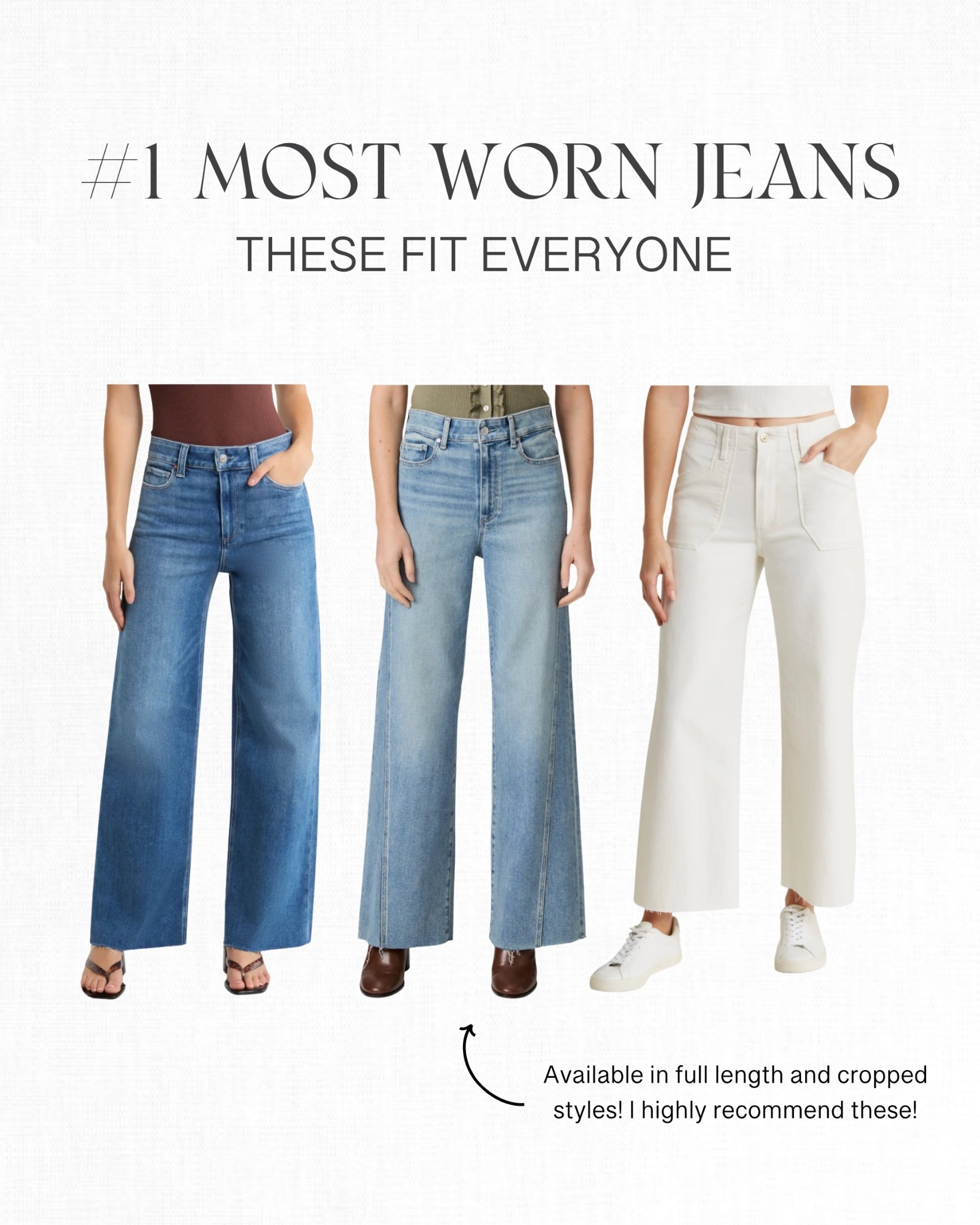 My #1 most worn pair of jeans! These come in full length and cropped styles and are one of my highest recommendations! You have to try these 🤍

#LTKOver40 #LTKootd #LTKPetite