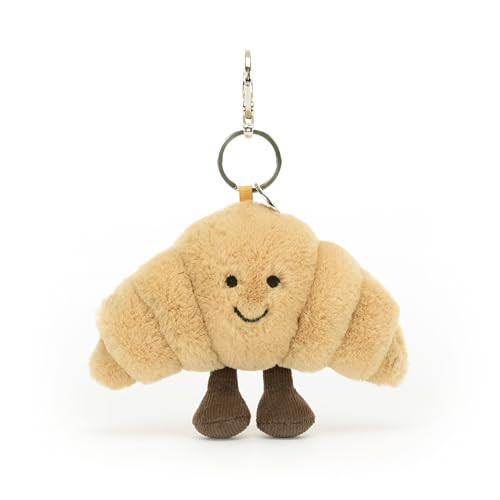 Jellycat Amuseables Croissant Bag Charm, 3 inches | Food and Drink Plush Keychain | Great Gift Id... | Amazon (US)