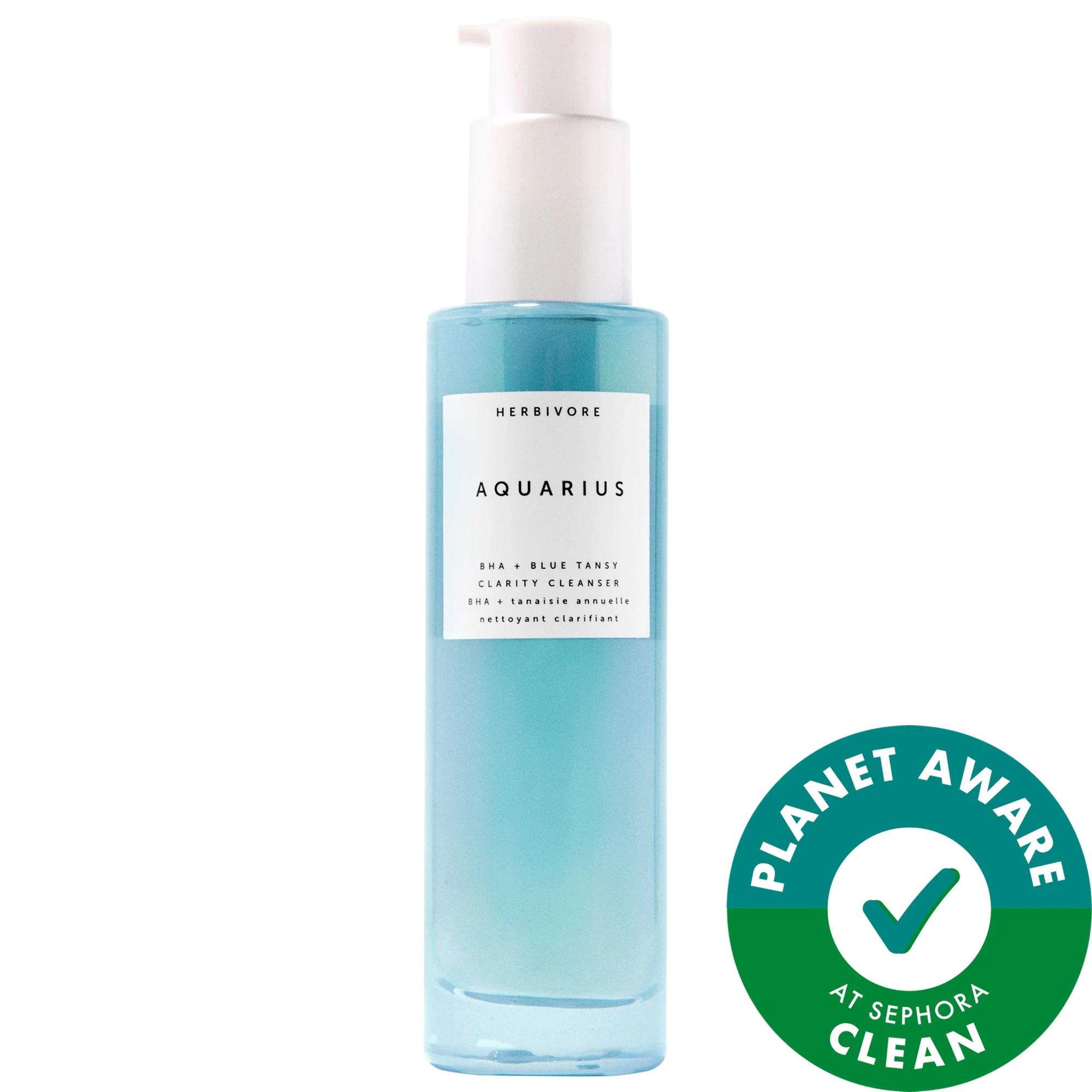 Herbivore Aquarius BHA + Blue Tansy Clarifying Cleanser 3.38 oz / 100 mL | Sephora (US)