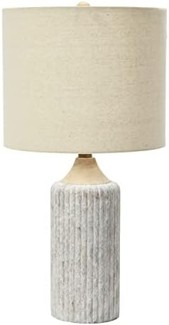 Creative Co-Op 12" Round Desk Lamp, Cement Grey | Amazon (US)