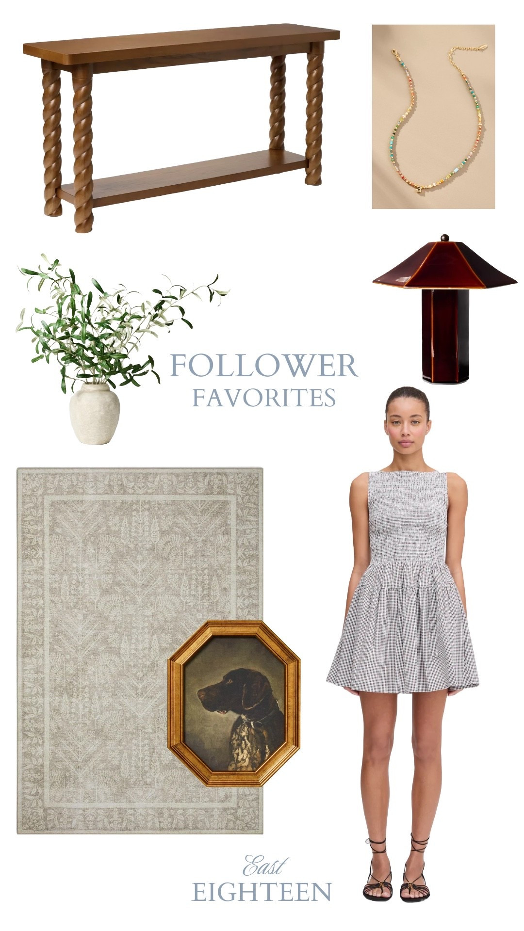 All the pieces you have purchased and are loving this week! The two most loved are this neutral area rug from Rifle Paper Co. and the chocolate gingham dresses from Hill House. 

#LTKStyleTip #LTKHome #LTKSeasonal