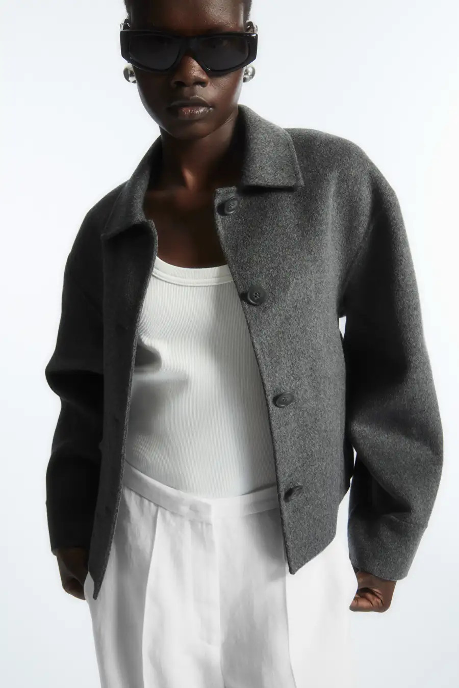 BOXY DOUBLE-FACED WOOL JACKET | COS (EU)