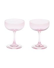 pink Coupe Glasses  | TJ Maxx