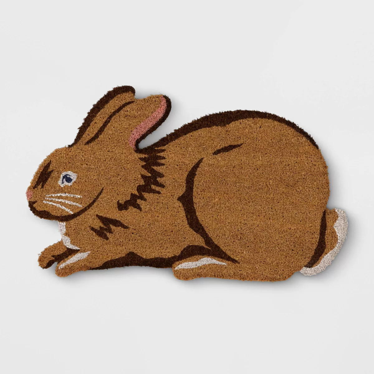 1'6"x2'6" Easter Bunny Tufted Outdoor Coir Doormat Brown - Threshold™ | Target