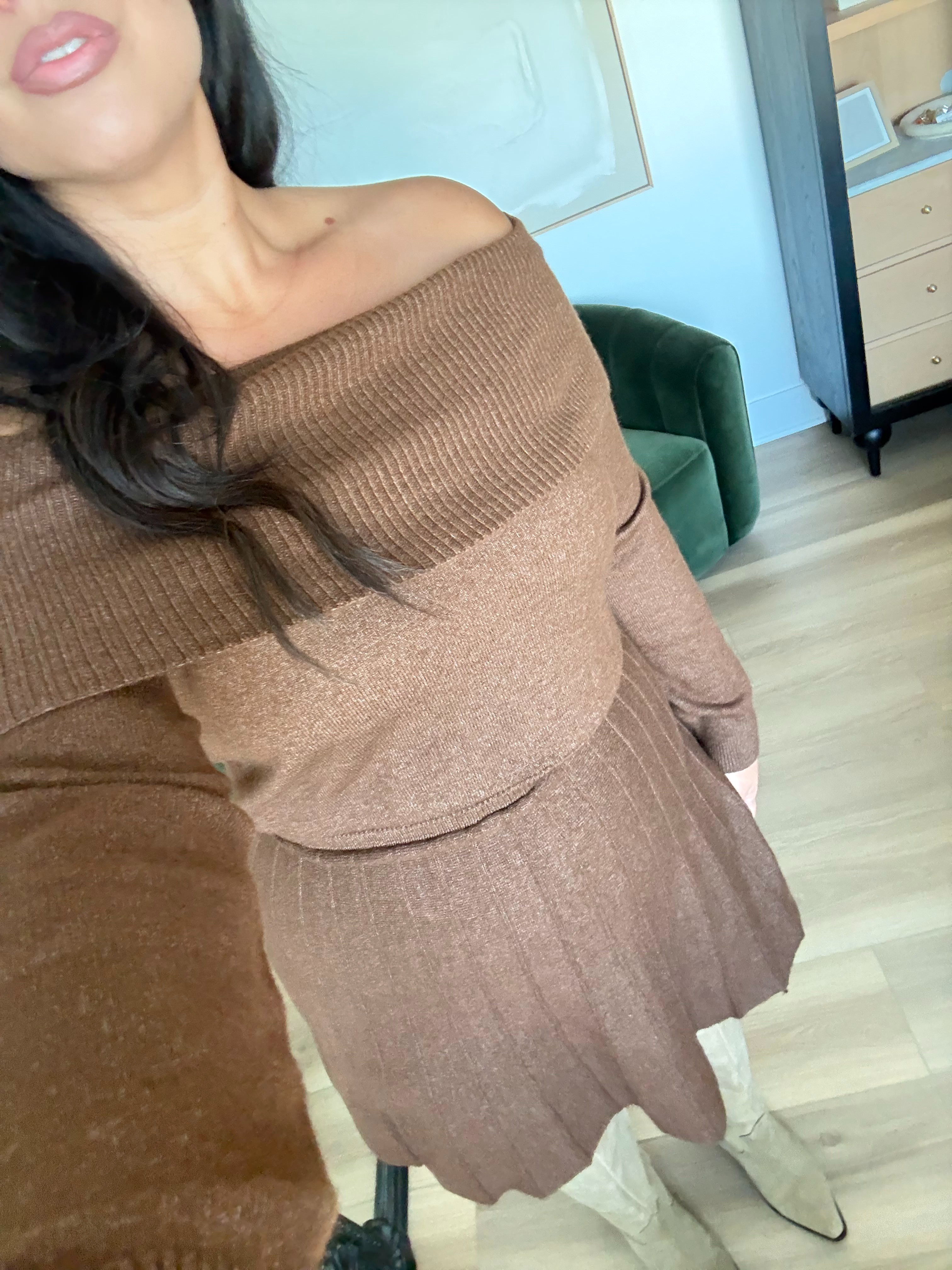 This one looks like a set but it's not! Off the shoulder is so flattering! amazon fashion, amazon finds, amazon romper, amazon fall finds, amazon dresses, fall dresses, fall style, family photos, midsize, affordable 

 #LTKSeasonal #LTKMidsize