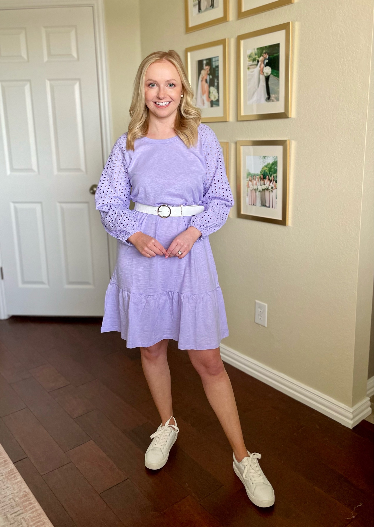 Wearing an XS | lavender dress, tshirt dress, eyelet dress, long sleeve dress, casual dress, spring dress 

#LTKFind #LTKunder50 #LTKSeasonal